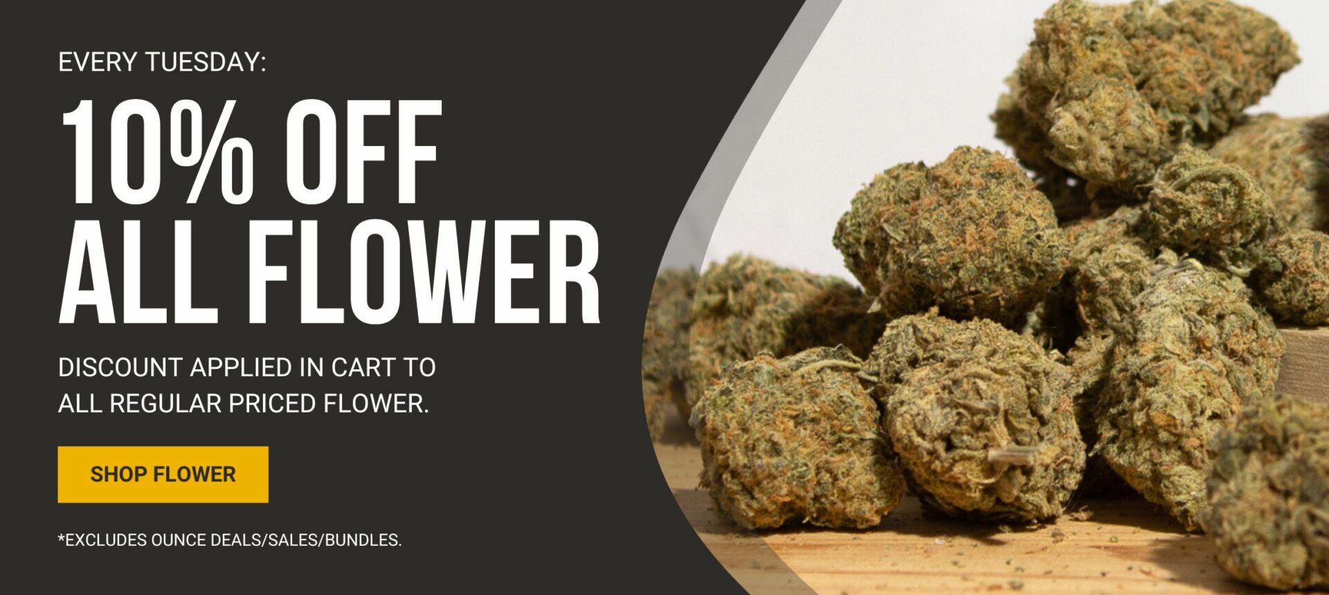 Buy Weed Packs Canada - 10% Off All Flower Banner