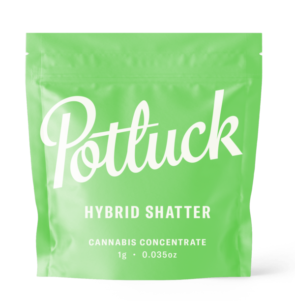 Potluck - Hybrid Shatter - cannabis Concentrate | Buy Weed Packs Canada