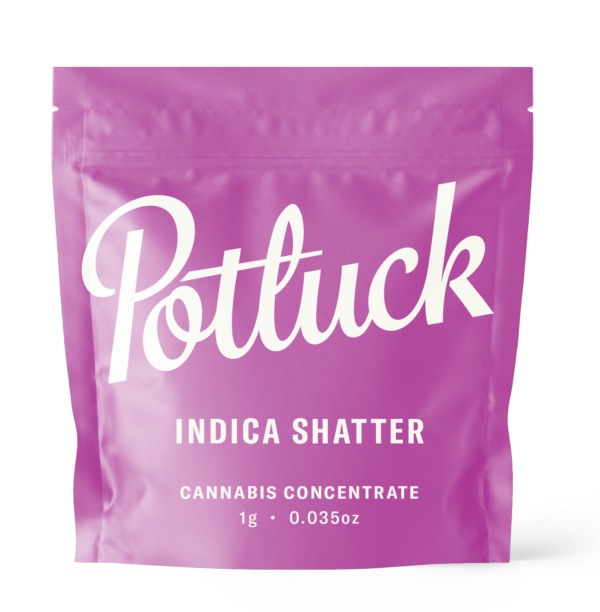 Potluck - Indica Shatter - cannabis Concentrate | Buy Weed Packs Canada