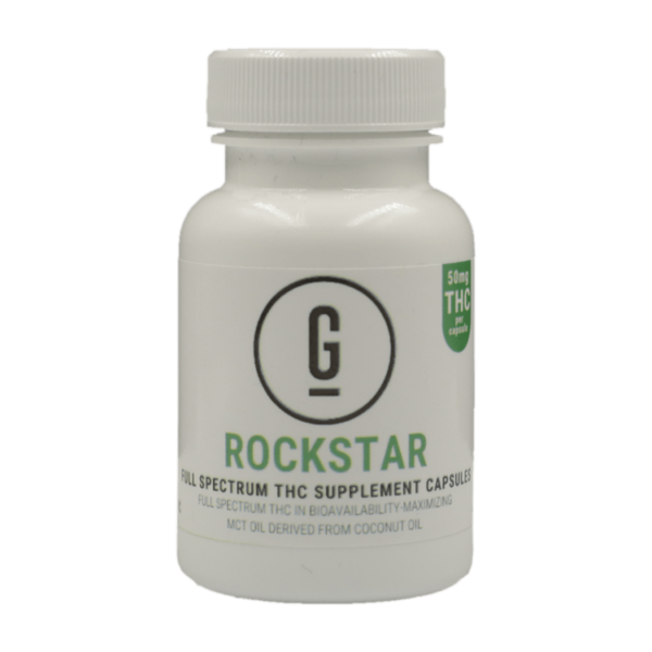 GRASS – THC Capsules – Rockstar – 50mg | Buy Weed Packs Canada