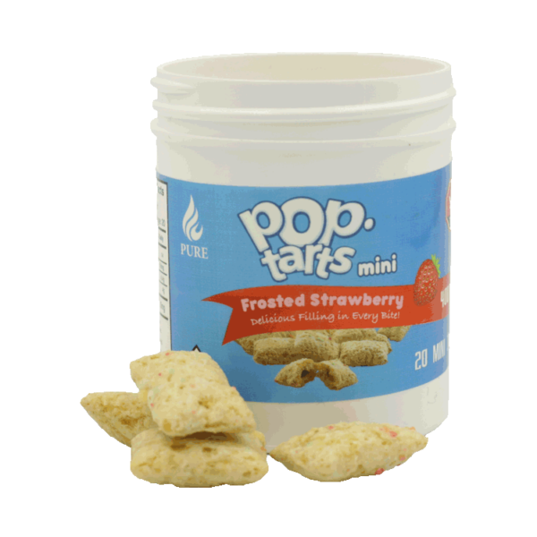 Pop Tarts Mini’s – THC Infused Frosted Strawberry Bites – 400mg | Buy Weed Packs Canada