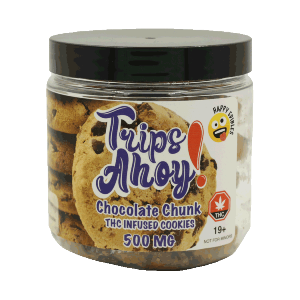 Trips Ahoy – Chocolate Chunk THC Infused Cookies – 500mg | Buy Weed Packs Canada