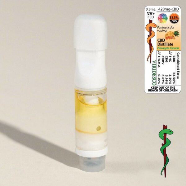 Viridesco – CBD Vape Cart – Pineapple Express 0.5ml | Buy Weed Packs Canada
