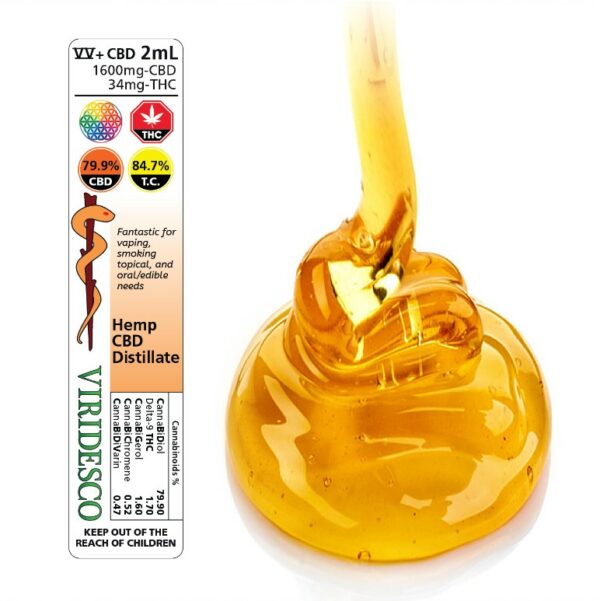 Viridesco – CBD Distillate – 2ml | Buy Weed Packs Canada