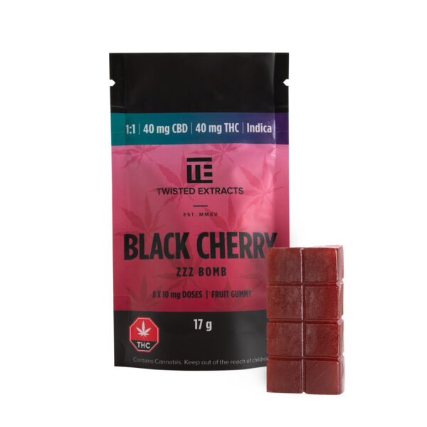 Twisted Extracts – Black Cherry 1:1 Zzz Bombs | Buy Weed Packs Canada