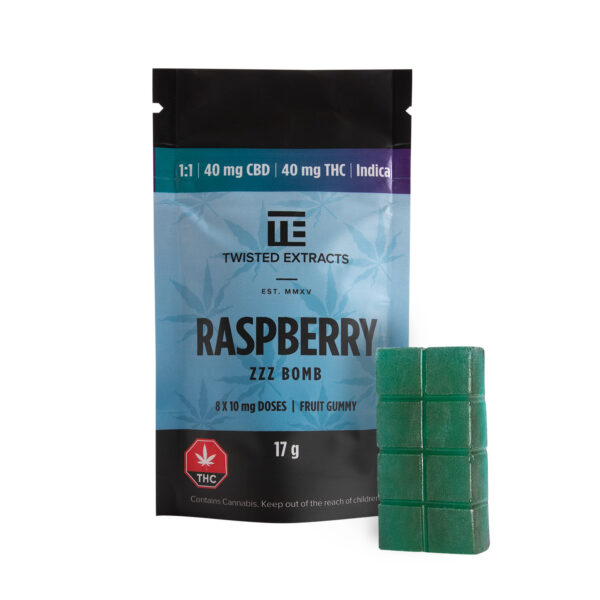 Twisted Extracts – Blue Raspberry 1:1 Zzz Bombs | Buy Weed Packs Canada