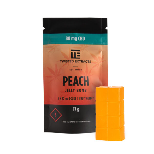 Twisted Extracts – Peach Jelly Bombs – CBD | Buy Weed Packs Canada