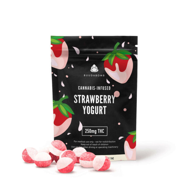 Buudabomb – Strawberry Yogurt Explosion – 250mg THC | Buy Weed Packs Canada