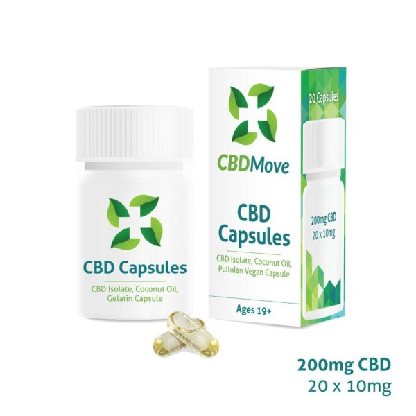 CBD Move – CBD Capsules – 200mg CBD | Buy Weed Packs Canada