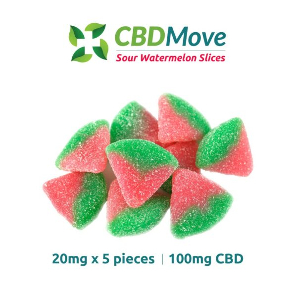 CBD Move – CBD Gummies – Watermelon – 100mg CBD | Buy Weed Packs Canada
