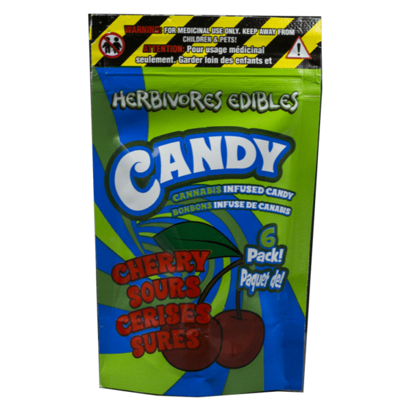 Herbivores Edibles – Cherry Sours Gummies | Buy Weed Packs Canada