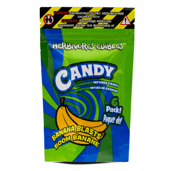 Herbivores Edibles – Banana Blasts Gummies | Buy Weed Packs Canada