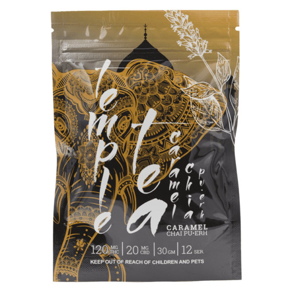 Temple Tea – Caramel Chai Pu-Erh 120mg THC | Buy Weed Packs Canada