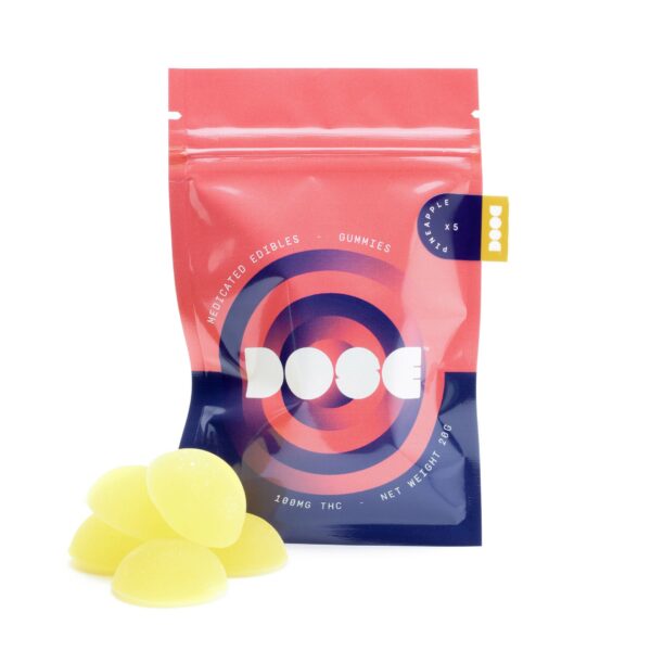 Dose Edibles Gummies – Pineapple | Buy Weed Packs Canada