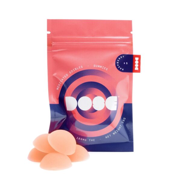 Dose Edibles Gummies – Raspberry | Buy Weed Packs Canada