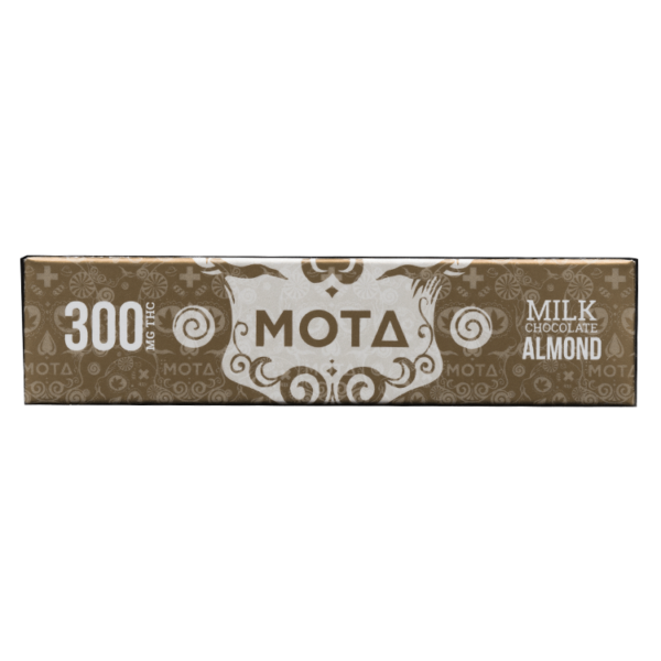 MOTA Edibles – Milk Chocolate Almond Bar – 300mg THC | Buy Weed Packs Canada