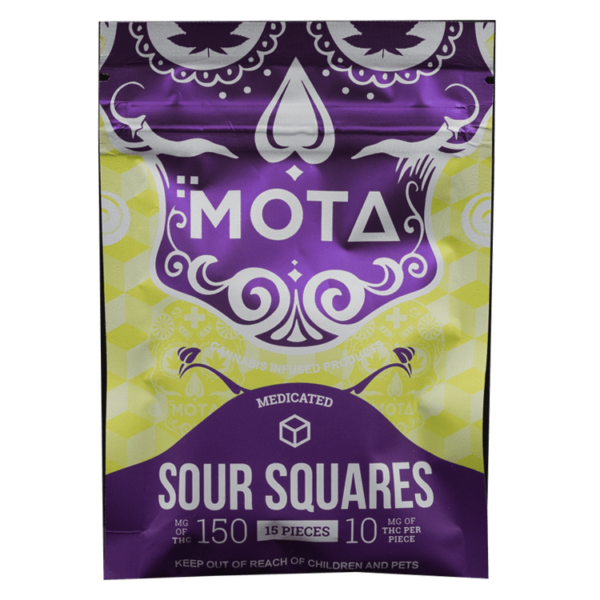 MOTA Edibles – Sour Squares – 150mg THC | Buy Weed Packs Canada