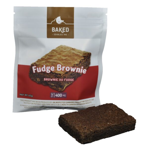 Baked Edibles – Fudge Brownie 400mg THC | Buy Weed Packs Canada