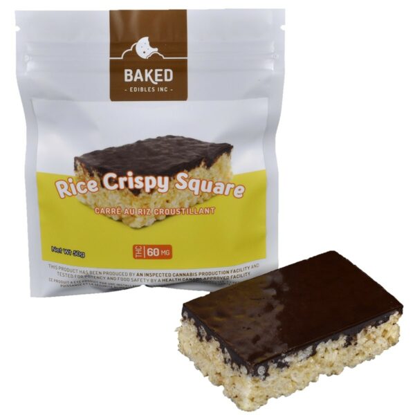 Baked Edibles – Rice Crispy Squares 60mg THC | Buy Weed Packs Canada