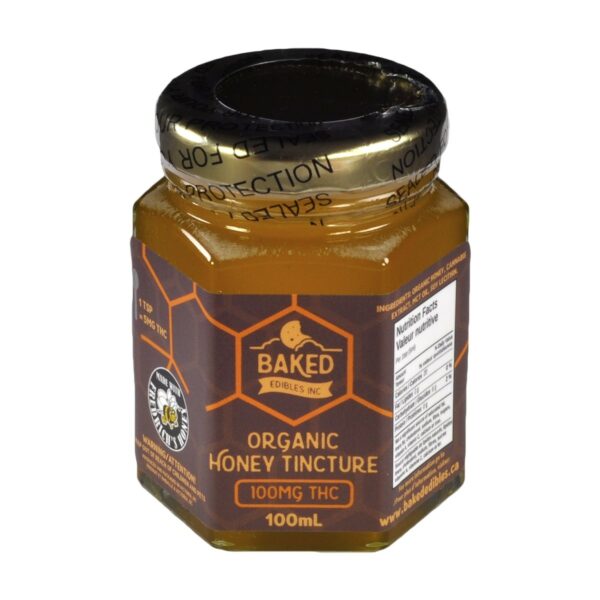 Baked Edibles – Organic Honey Tincture 100mg THC | Buy Weed Packs Canada
