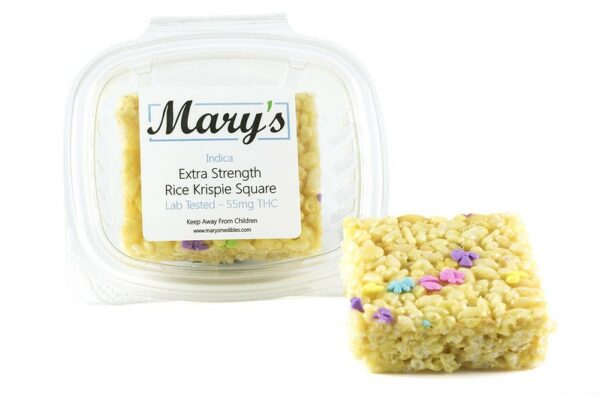 Mary’s Medibles – Extra Strength Rice Krispie Square – 55mg THC (Indica) | Buy Weed Packs Canada