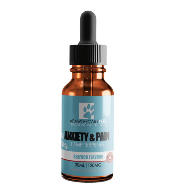 Apawthecary Pets – Anxiety & Pain Tincture – Seafood Medley Flavour 120mg | Buy Weed Packs Canada