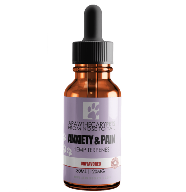 Apawthecary Pets – Anxiety & Pain Tincture – Unflavoured 120mg | Buy Weed Packs Canada