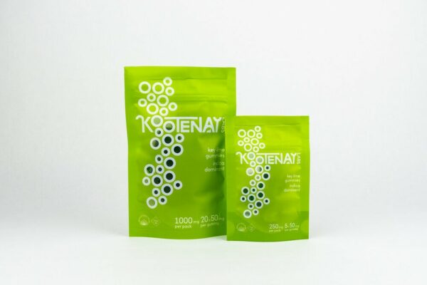 Kootenay Labs – Indica Gummies – Key Lime – 250mg THC | Buy Weed Packs Canada