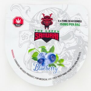 The Green Samurai – Blueberry Gummies – 150mg | Buy Weed Packs Canada