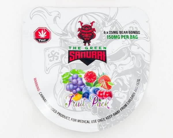 The Green Samurai – Fruit Pack Gummies – 150mg | Buy Weed Packs Canada