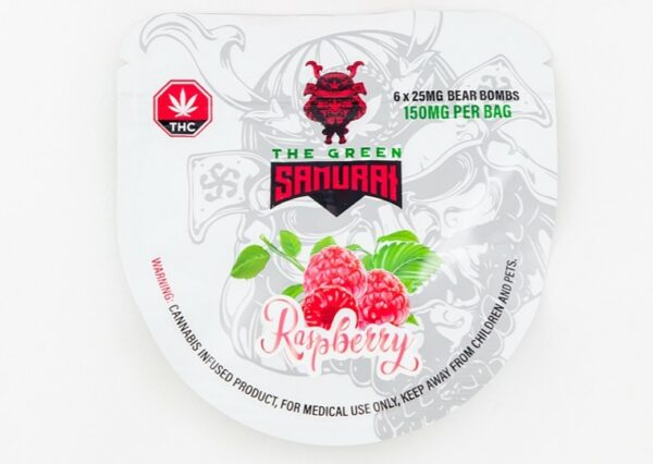 The Green Samurai – Raspberry Gummies – 150mg | Buy Weed Packs Canada