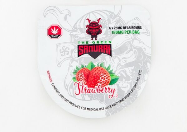 The Green Samurai – Strawberry Gummies – 150mg | Buy Weed Packs Canada