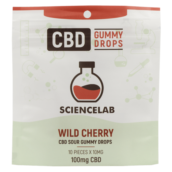 Sciencelab – CBD Sour Gummy Drops – Wild Cherry 100mg CBD | Buy Weed Packs Canada