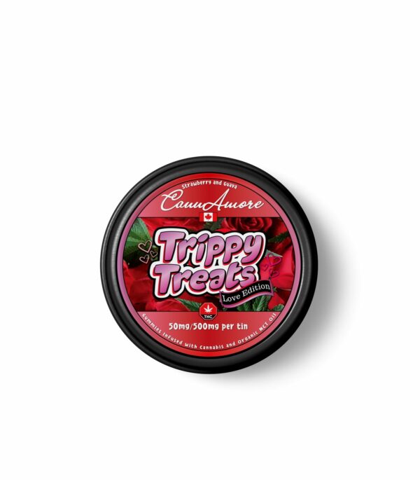 Trippy Treats – Strawberry Guava – CannAmore Love Edition – 500mg THC | Buy Weed Packs Canada