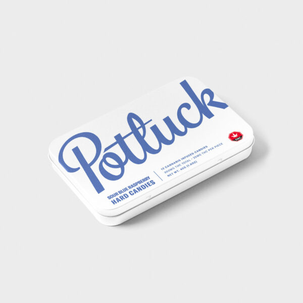 Potluck – Hard Candy – Sour Blue Raspberry – 300mg THC | Buy Weed Packs Canada