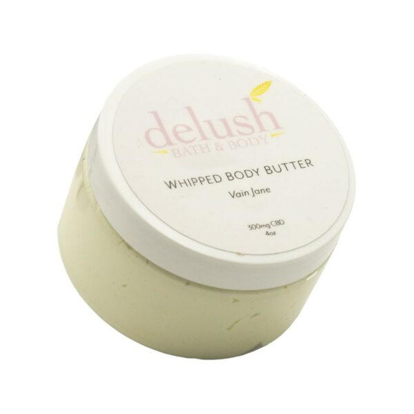 Delush Bath and Body – Whipped Body Butter – Vain Jane 300mg CBD | Buy Weed Packs Canada