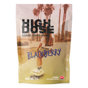 High Dose – cannabis Infused Gummies – Blackberry – 1000mg/1500mg | Buy Weed Packs Canada