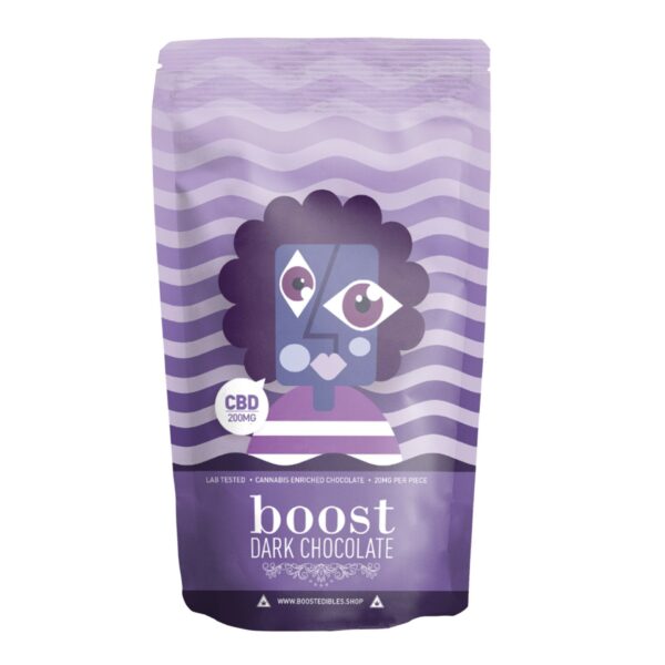 Boost – THC Dark Chocolate Bars – 200mg | Buy Weed Packs Canada