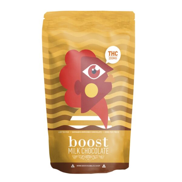 Boost – THC Dark Chocolate Bars – 200mg | Buy Weed Packs Canada