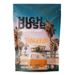 High Dose – cannabis Infused Gummies – Tangerine – 1000mg/1500mg | Buy Weed Packs Canada