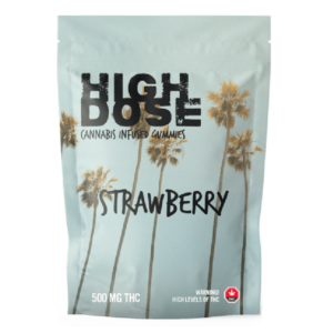 High Dose – cannabis Infused Gummies – Strawberry – 500mg/1000mg | Buy Weed Packs Canada