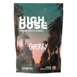 High Dose – cannabis Infused Gummies – Cherry – 500mg/1000mg | Buy Weed Packs Canada