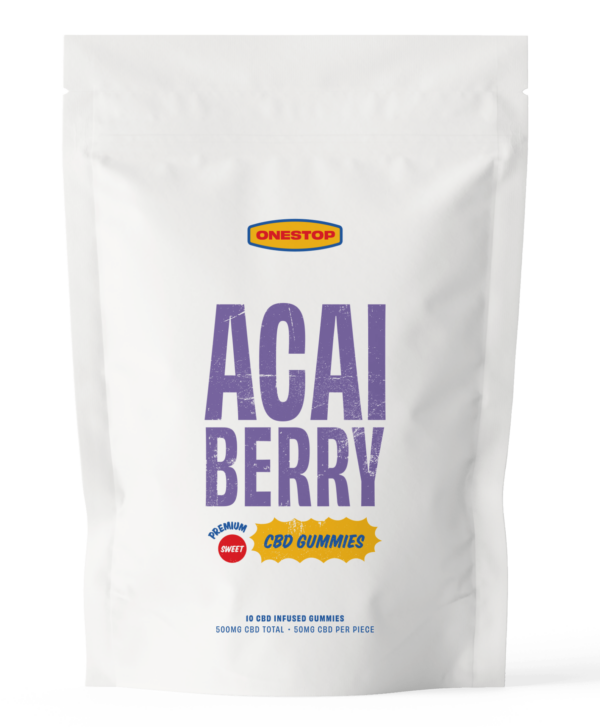 OneStop – Açai Berry CBD Gummies 500mg | Buy Weed Packs Canada