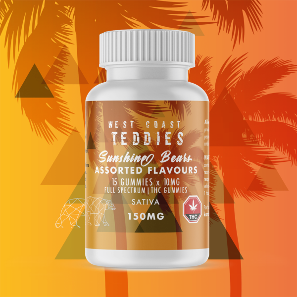 West Coast Teddies – Sunshine Bears – Sativa (150mg) | Buy Weed Packs Canada